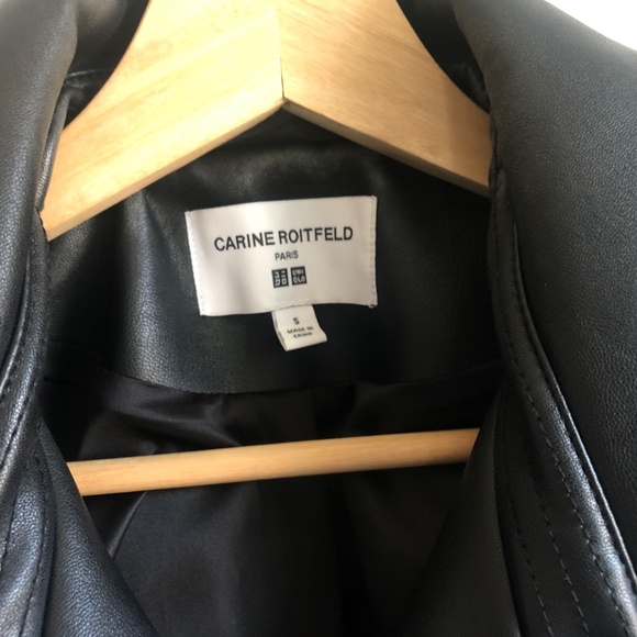 UNIQLO X Carine Roitfeld NEO-LEATHER COAT SIZE S - Picture 10 of 11